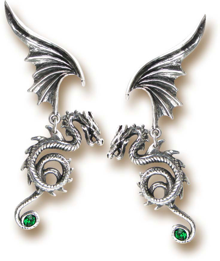 Gothic Pewter Earrings - Bestia Regalis